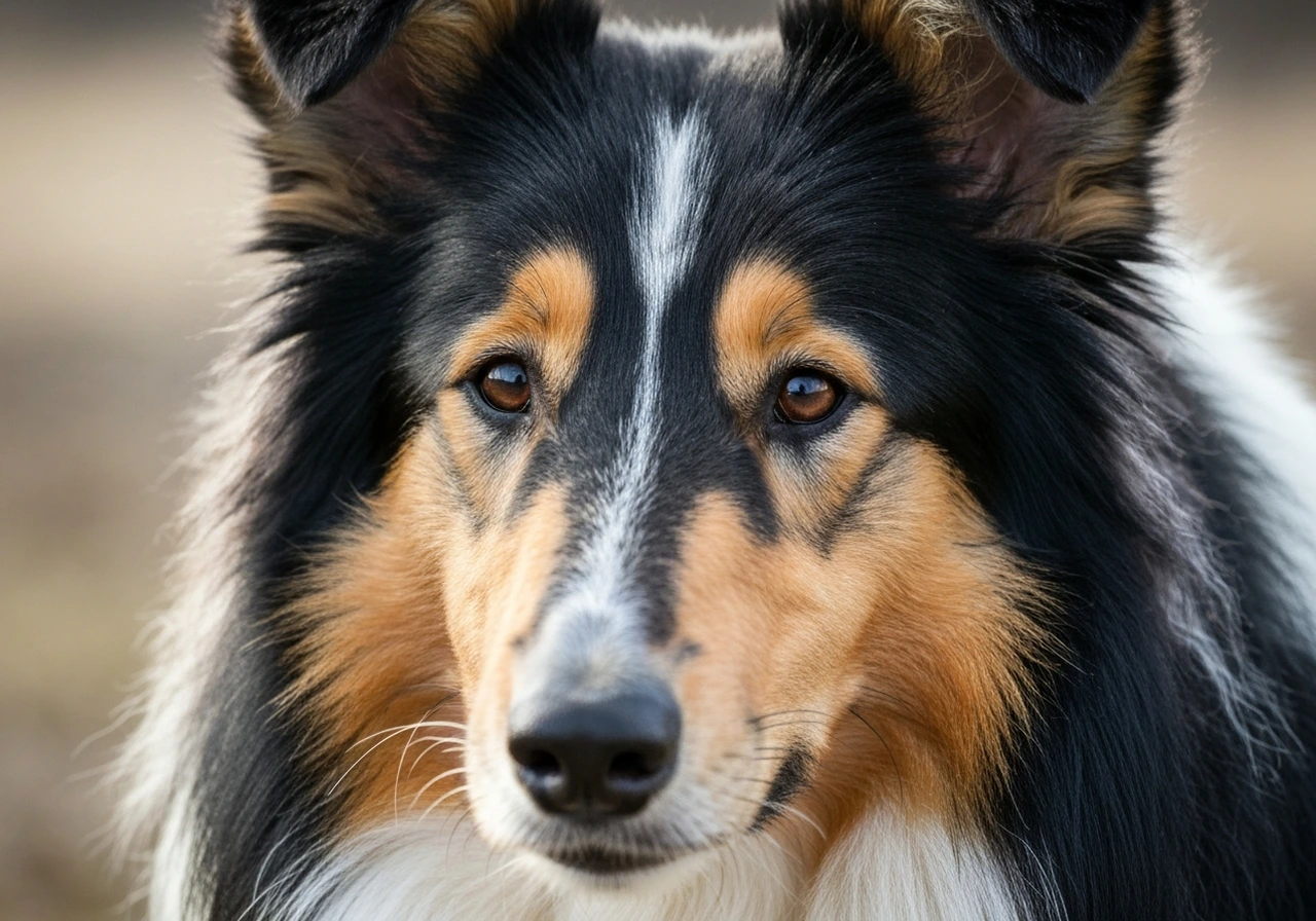 Portrait of a Collie